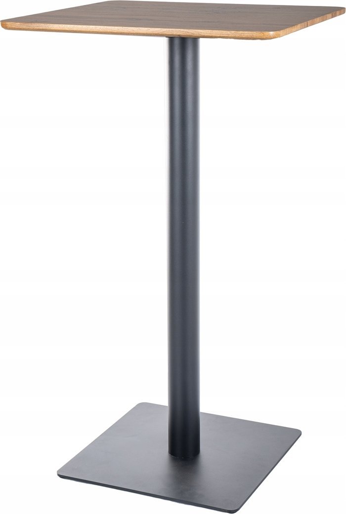 Signal STÓŁ BAROWY BT006 DĄB ARTISAN/CZARNY 60X60