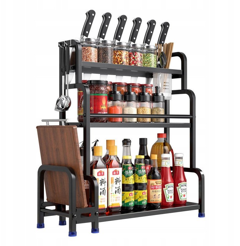 KUCHENNY STOJĄCY Organizer SZAFKA STALOWA 3poziomy