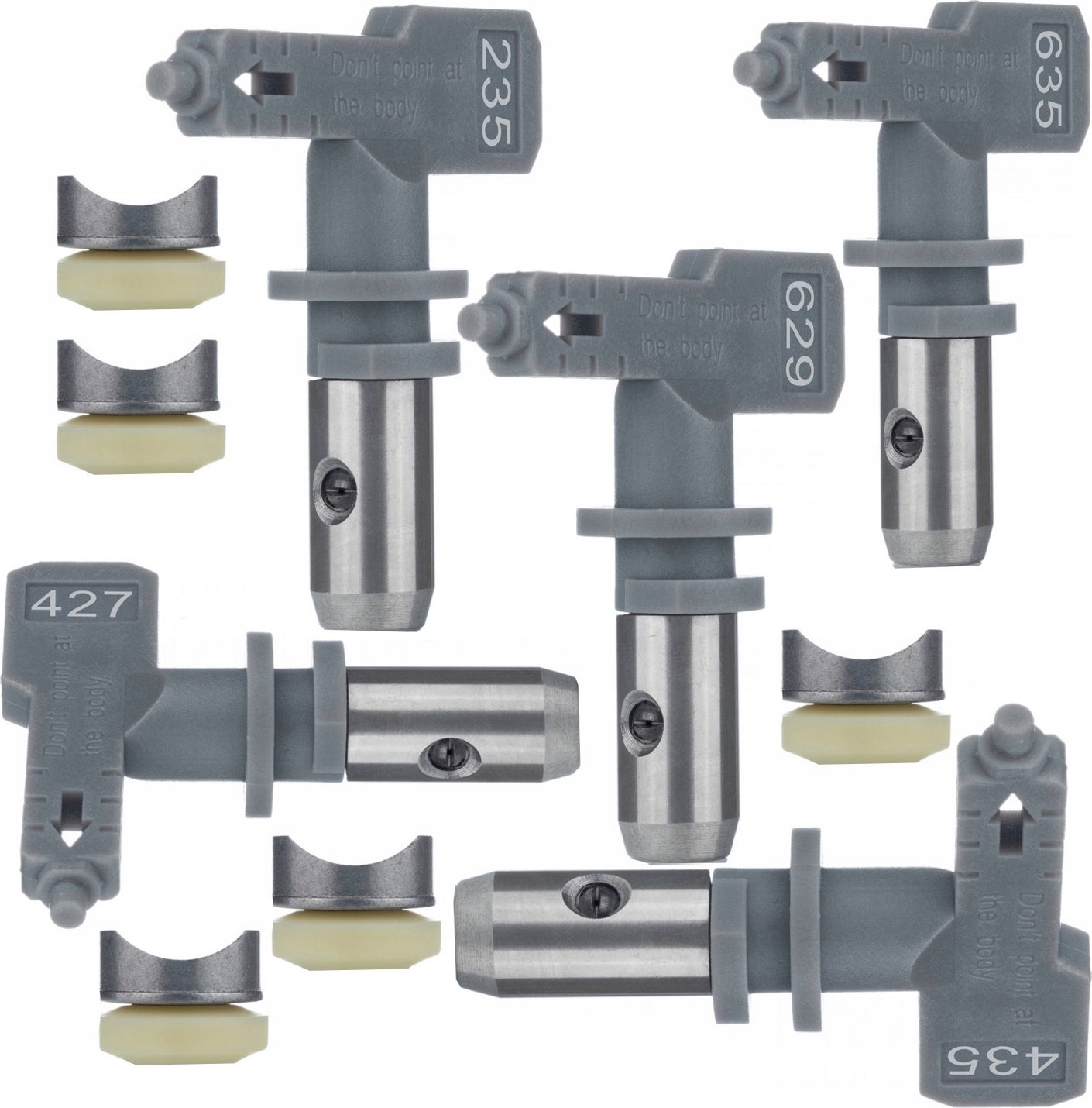 Rosfix Rosfix Dysza malarska Rosfix Hi-Flow 635 (szara) do agregatu malarskiego + Dysza malarska do szpachli 629 235 427 435