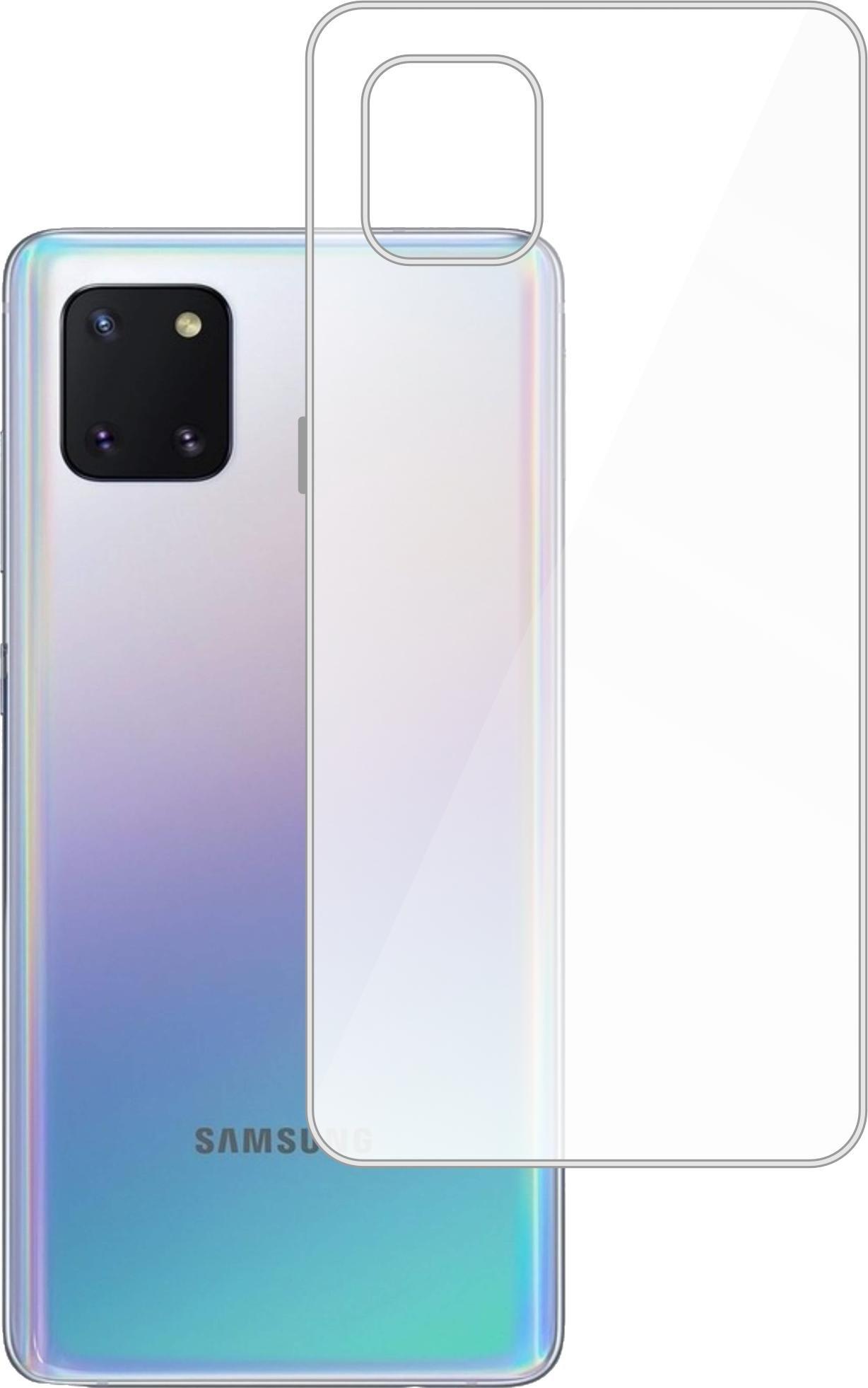 etumi Etui Do Samsung Galaxy Note 10 Lite Gumowe Slim Pokrowiec Ochronny / Futerał Obudowa / Ochrona Clear Cover Bezbarwne Slim Case0364