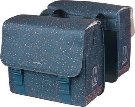 Sakwy BASIL FLAIR DOUBLE BICYCLE BAG, HOOK-ON, 35L, Wodoodporna, Navy (NEW 2025)