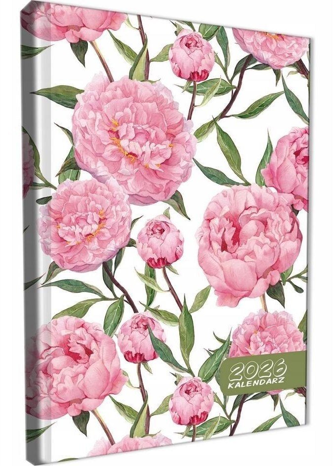 Kalendarz 2026 A5 dzienny sb/nd osobno Peonie