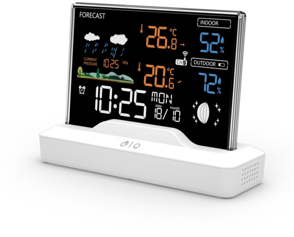 Stacja pogody pogodowa z czujnikiem zewnętrznym Manta Windy MTO100W