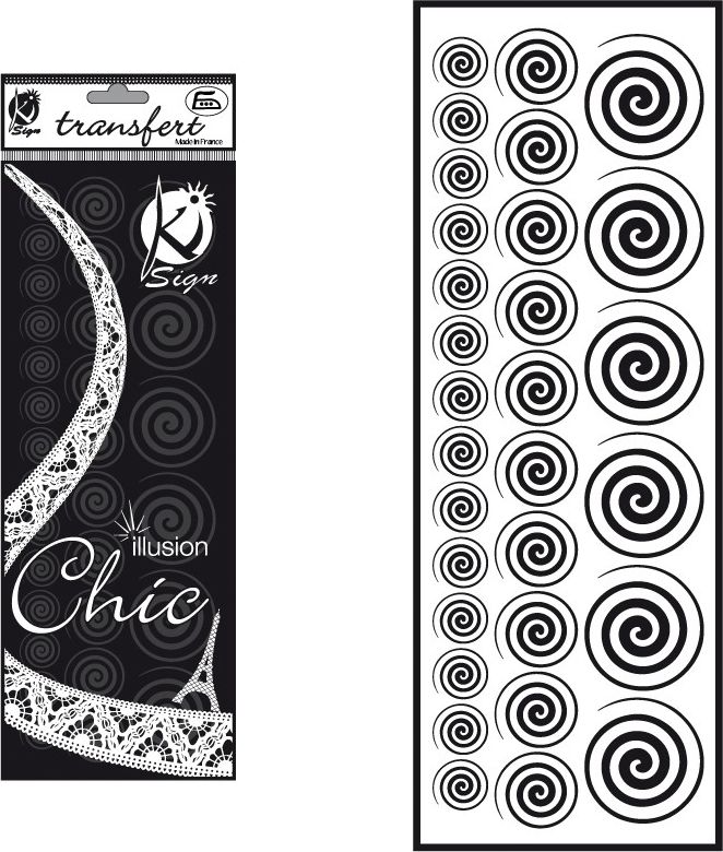 Ki-Sign Naprasow. welwetowa Czarna Spirale