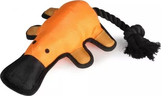 Camon Camon Dog Toy Nylonowy dziobak z piszczałką i liną