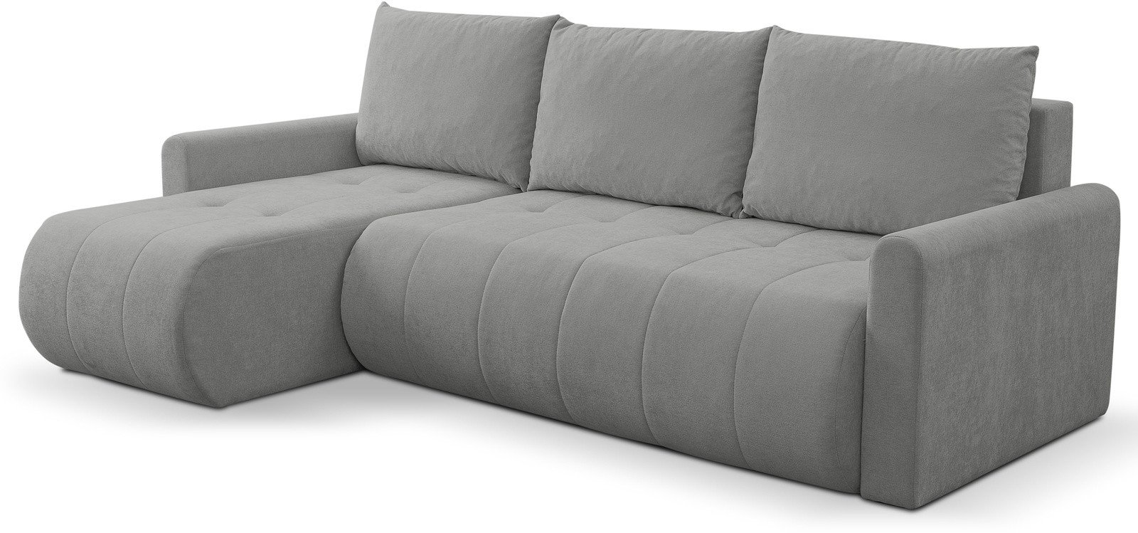 Narożnik Primo w tkaninie WIND z funkcją spania i pojemnikiem na pościel