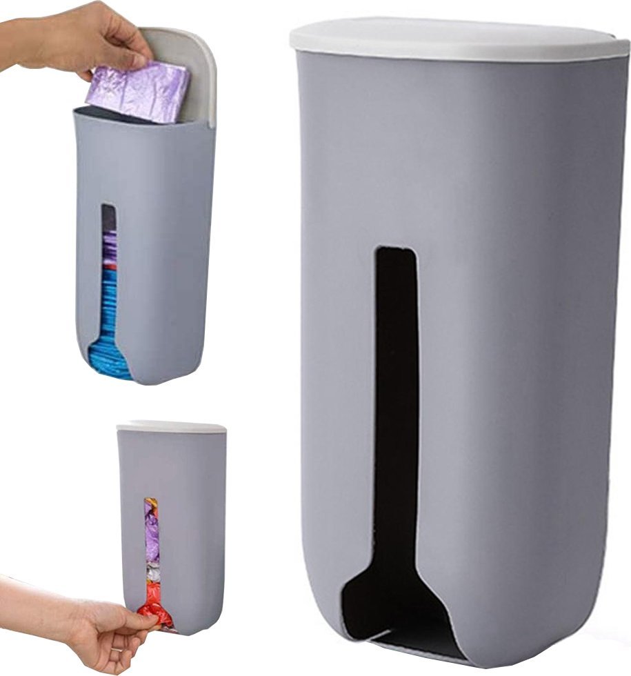 Verk Pojemnik na reklamówki siatki torby organizer na worki kuchenny na ściannę Pojemnik na reklamówki siatki torby organizer na worki kuchenny na ści