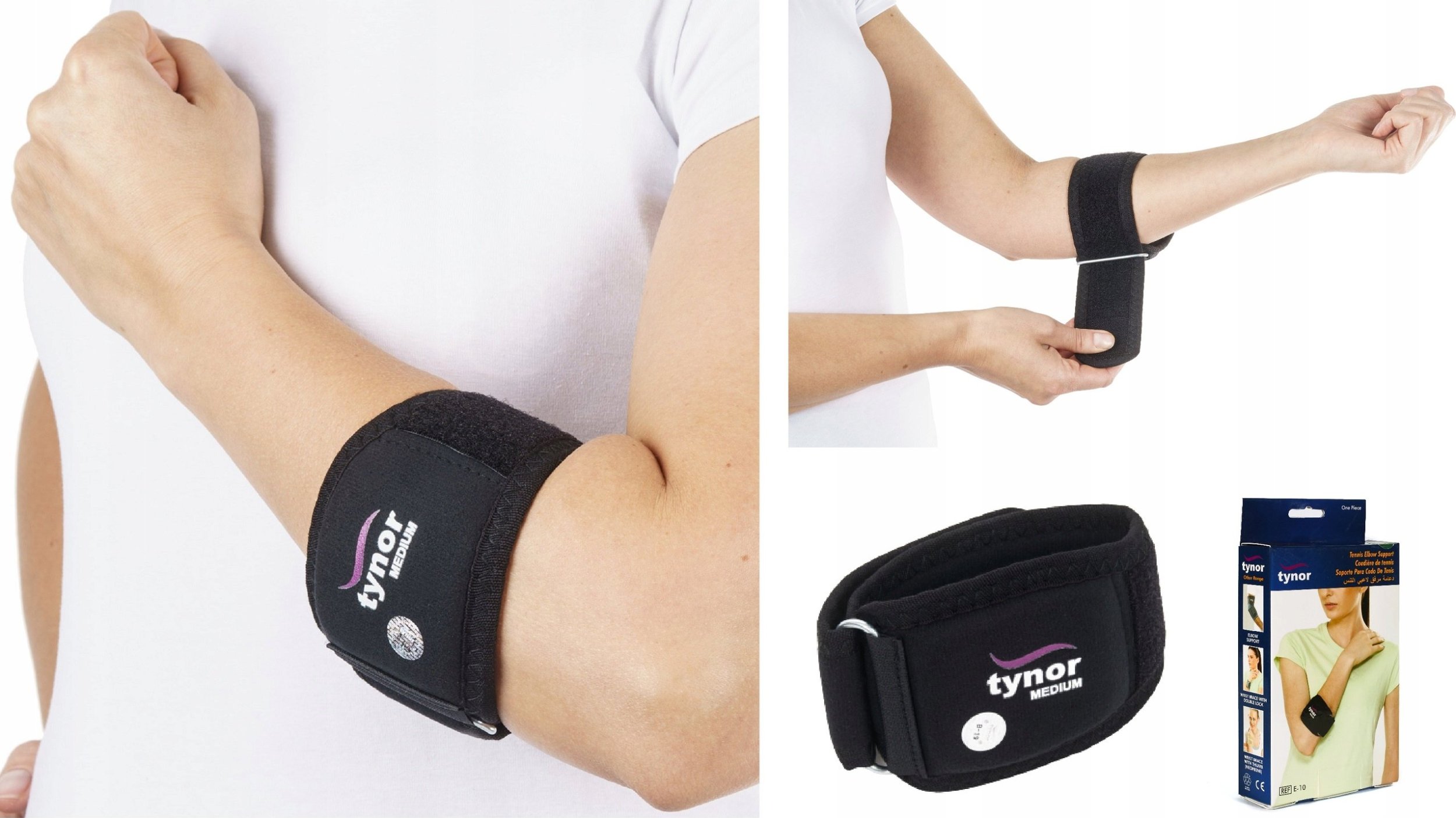 TYNOR STABILIZATOR NA ŁOKIEĆ TENISISTY OPASKA ORTEZA L