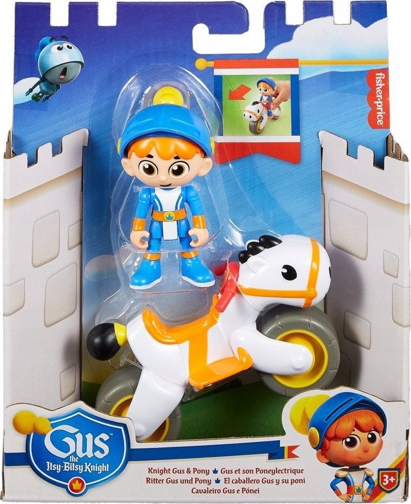 MATTEL Gus Mały Wielki Rycerz Gus i Pony 7,5 cm