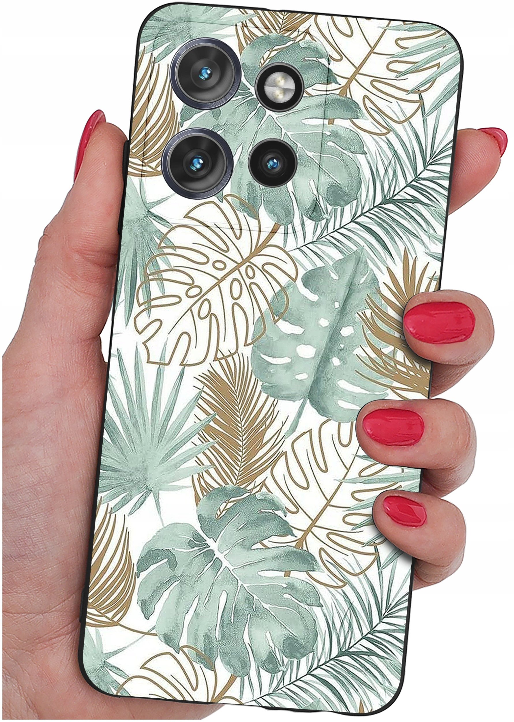 Etui do Motorola Moto EDGE 50 Neo WZORY |SILIKONOWE MATT CASE + SZKŁO 9H