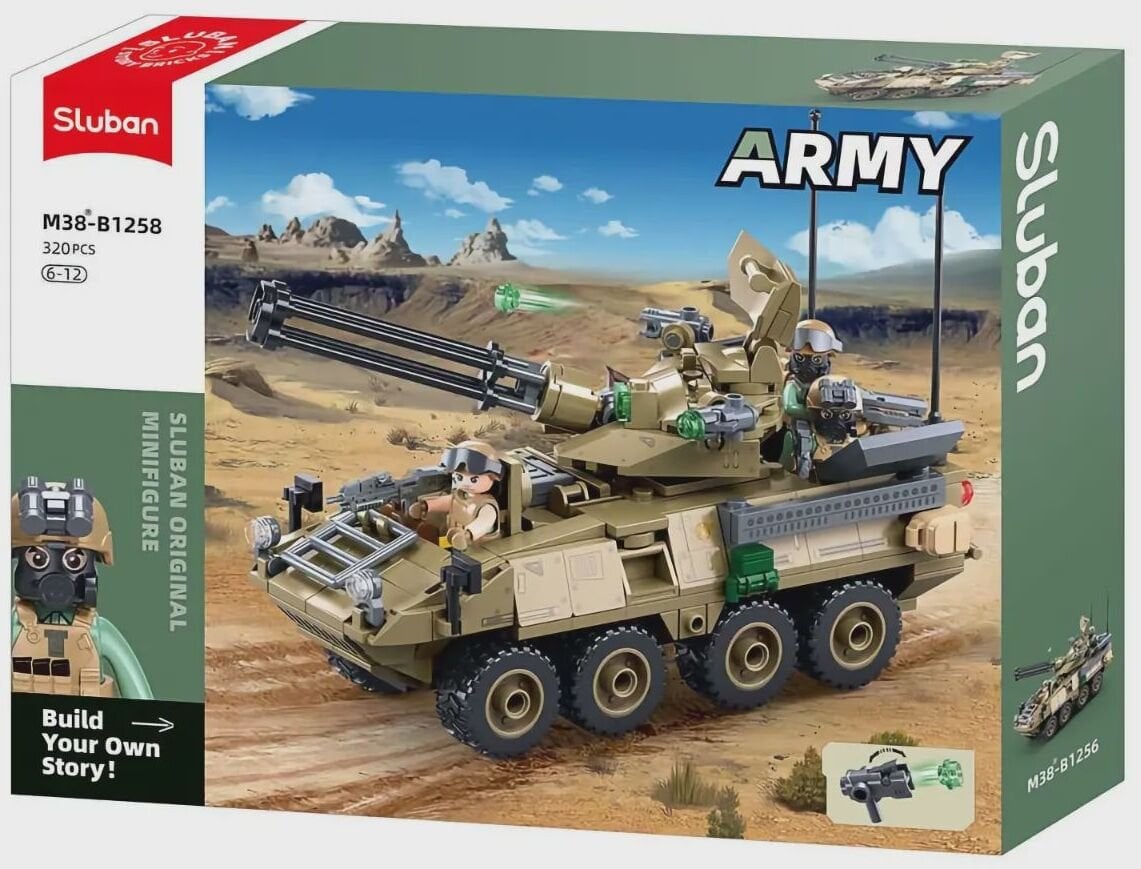 Sluban konstruktor – wojskowy opancerzony pojazd Stryker ADS, 320 det., 6+ (18,3 cm)