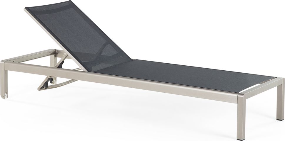 Beliani Leżak ogrodowy czarny FOSSATO (36413)