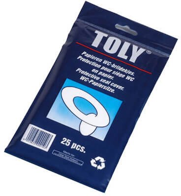 Nakładka na toaletę jednorazowa Toly WC 25 szt Uniwersalny