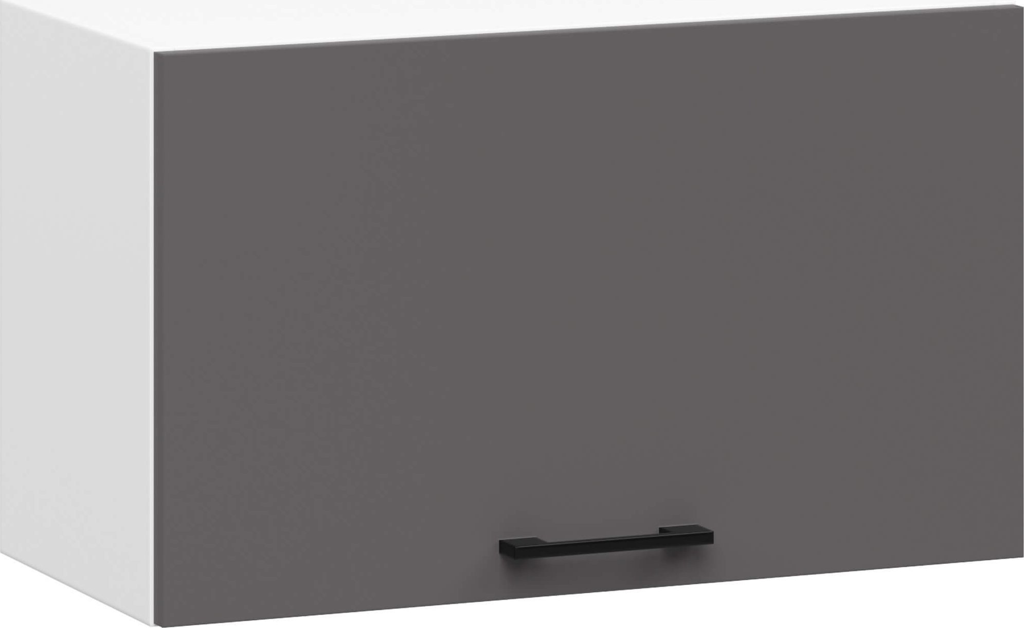 WISZĄCA SZAFKA KUCHENNA OKAPOWA OLIWIA W 60cm BIAŁA / GRAFIT SZARY