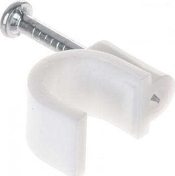 Organizer Uchwyt montażowy Biały 100 sztuk (TRZ-8*P100)