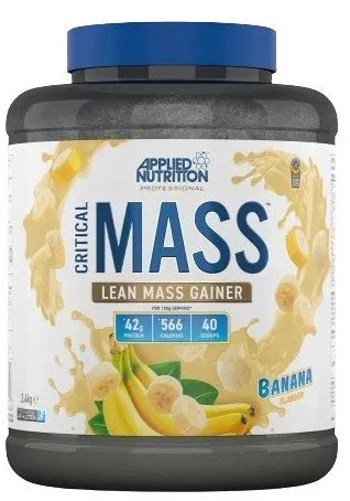 Applied Nutrition - Gainer, Critical Mass - Professional, Banan, Proszek, 2400g