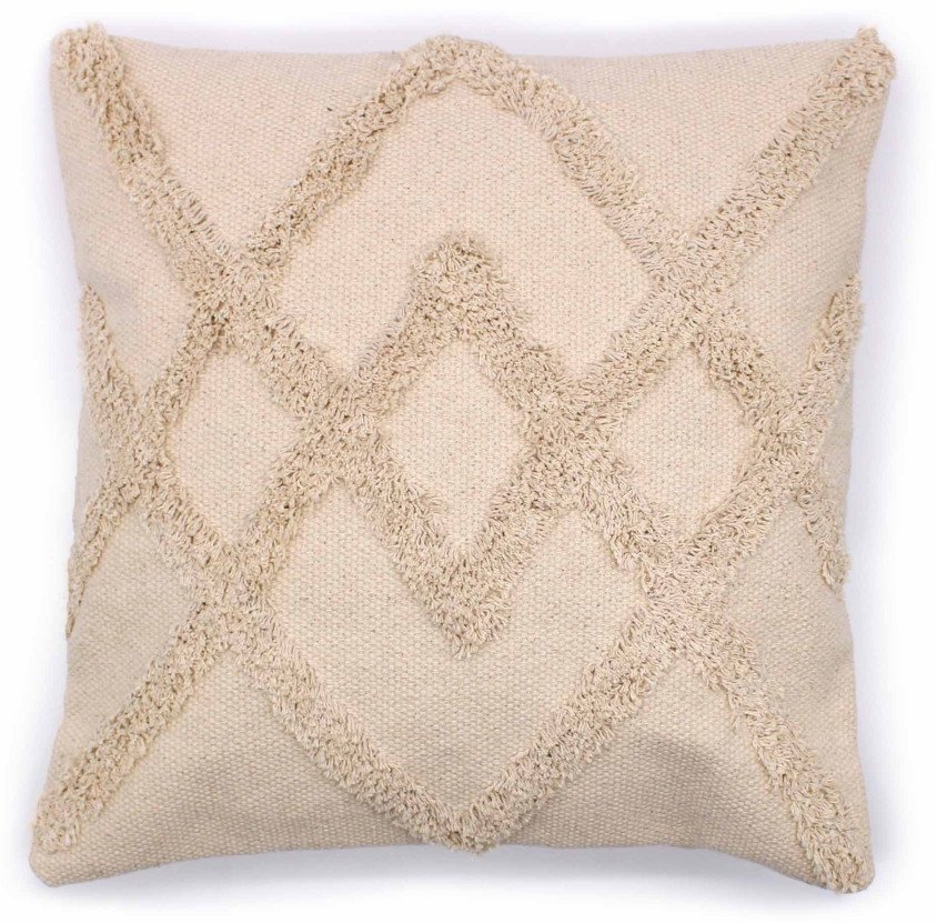 Poszewka Na Poduszkę - Kremowa Włochata
