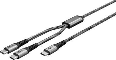 Kabel USB Goobay USB-C - USB-C 1.5 m Czarny (RB75739)