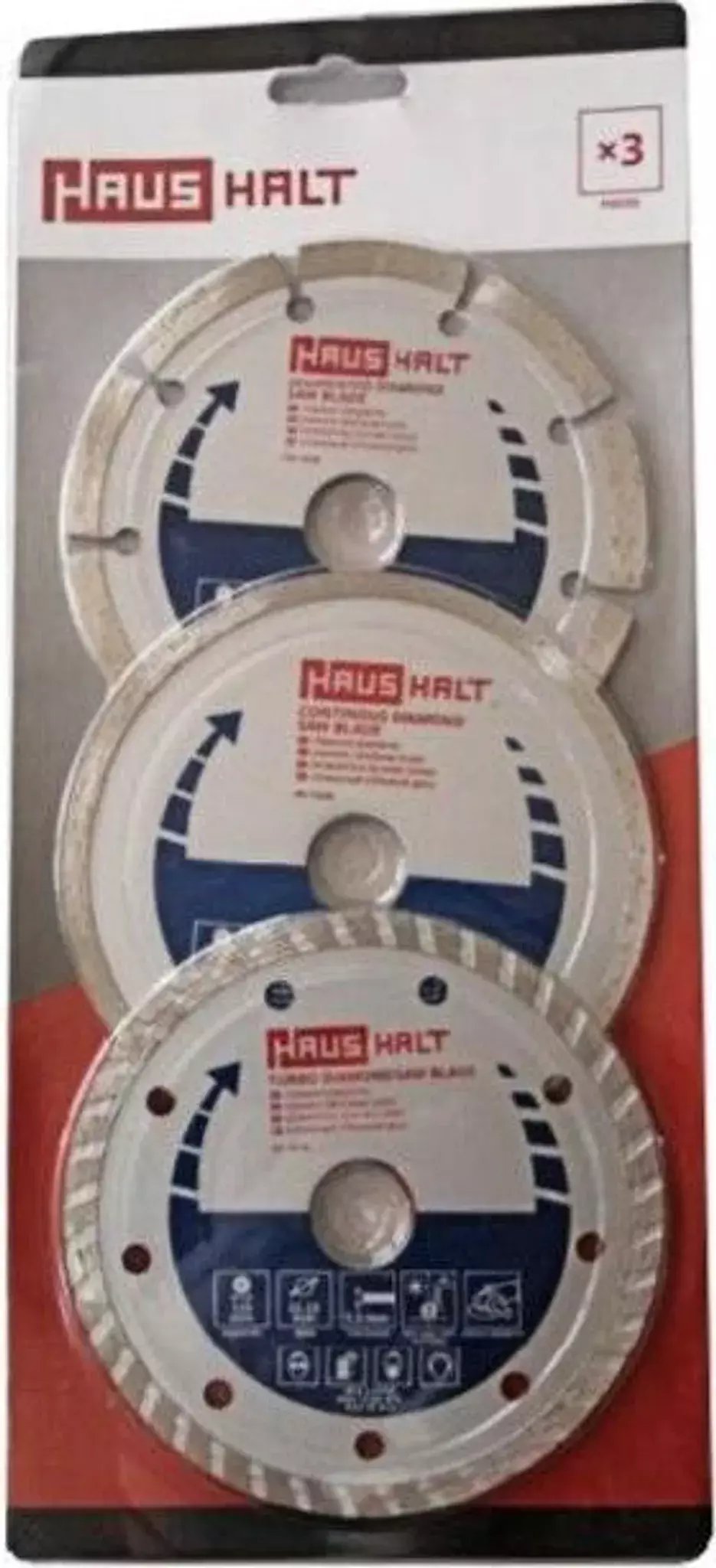 DIAMOND SAW BLADE SET 3PCS 125DWTB