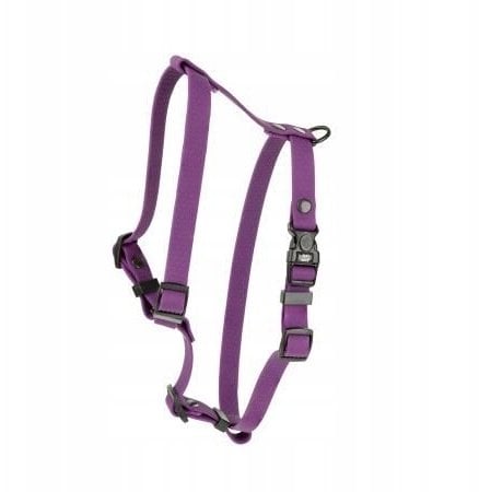 Barry King Szelki dla psa z trwałej gumy, fioletowy, 16mm/30-60cm