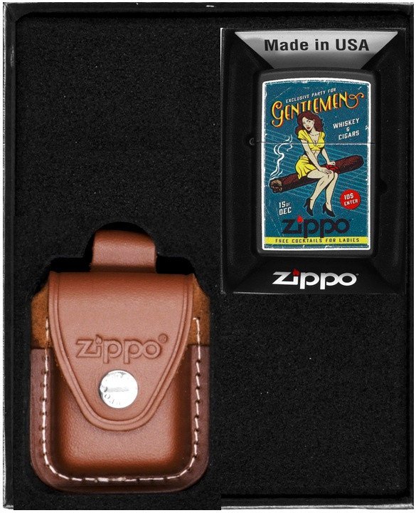 Zestaw ZIPPO Zapalniczka CIGAR GIRL Prezentowy No2