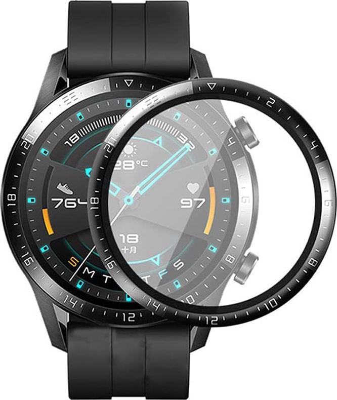 Braders Szkło Ochronne z Ramką do Huawei Watch GT 2 46mm