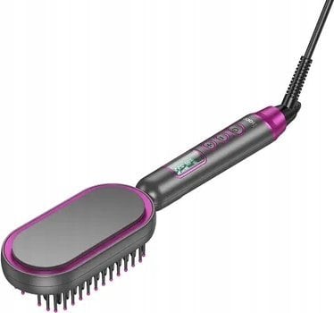 Prostownica Hoco HOCO prostownica do włosów z grzebieniem z wyświetlaczem HP44 czerwony róż