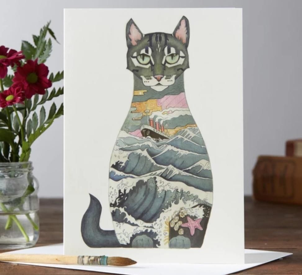 DM Collection Karnet A018 B6 + koperta Morski kot