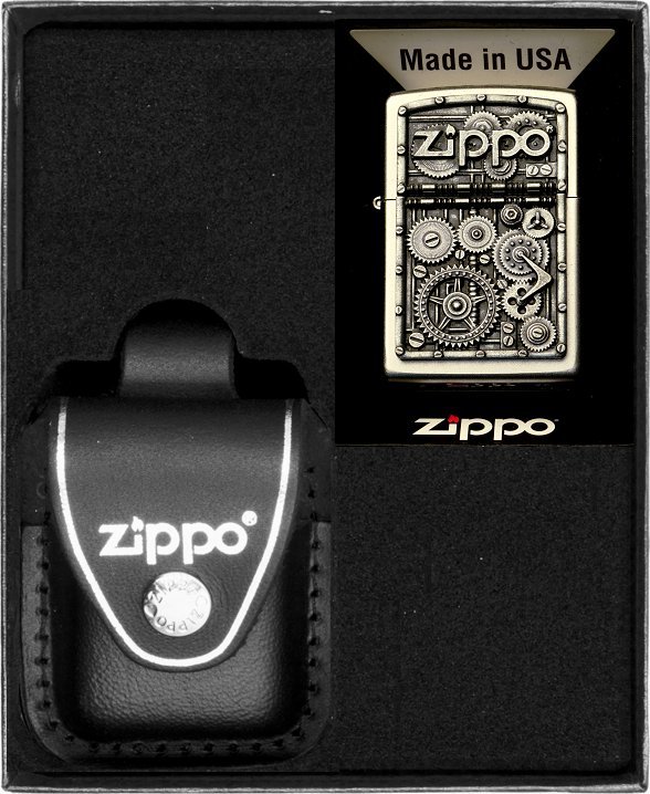 Zestaw ZIPPO Zapalniczka GEAR WEELS Prezentowy No3