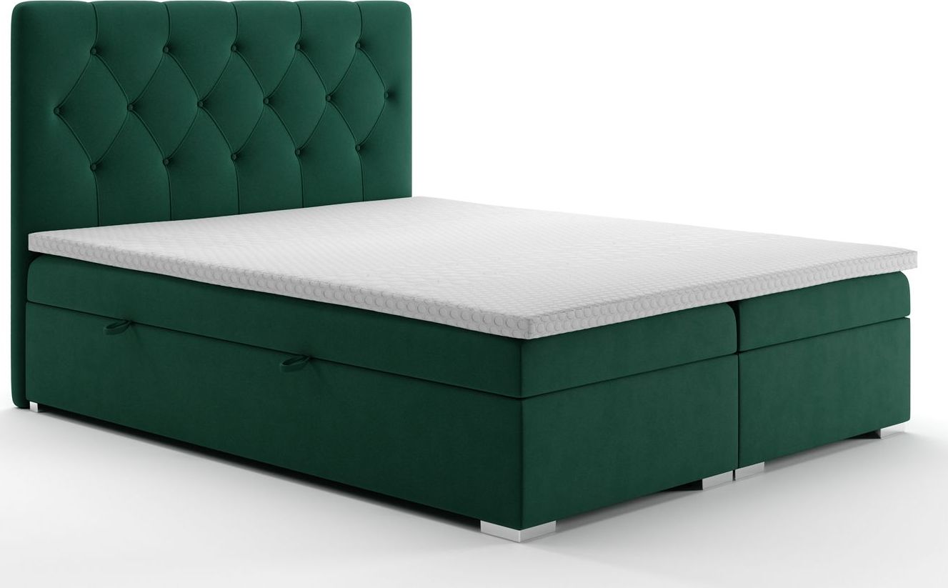 Elior Pikowane łóżko hotelowe Rina 120x200 - 58 kolorów