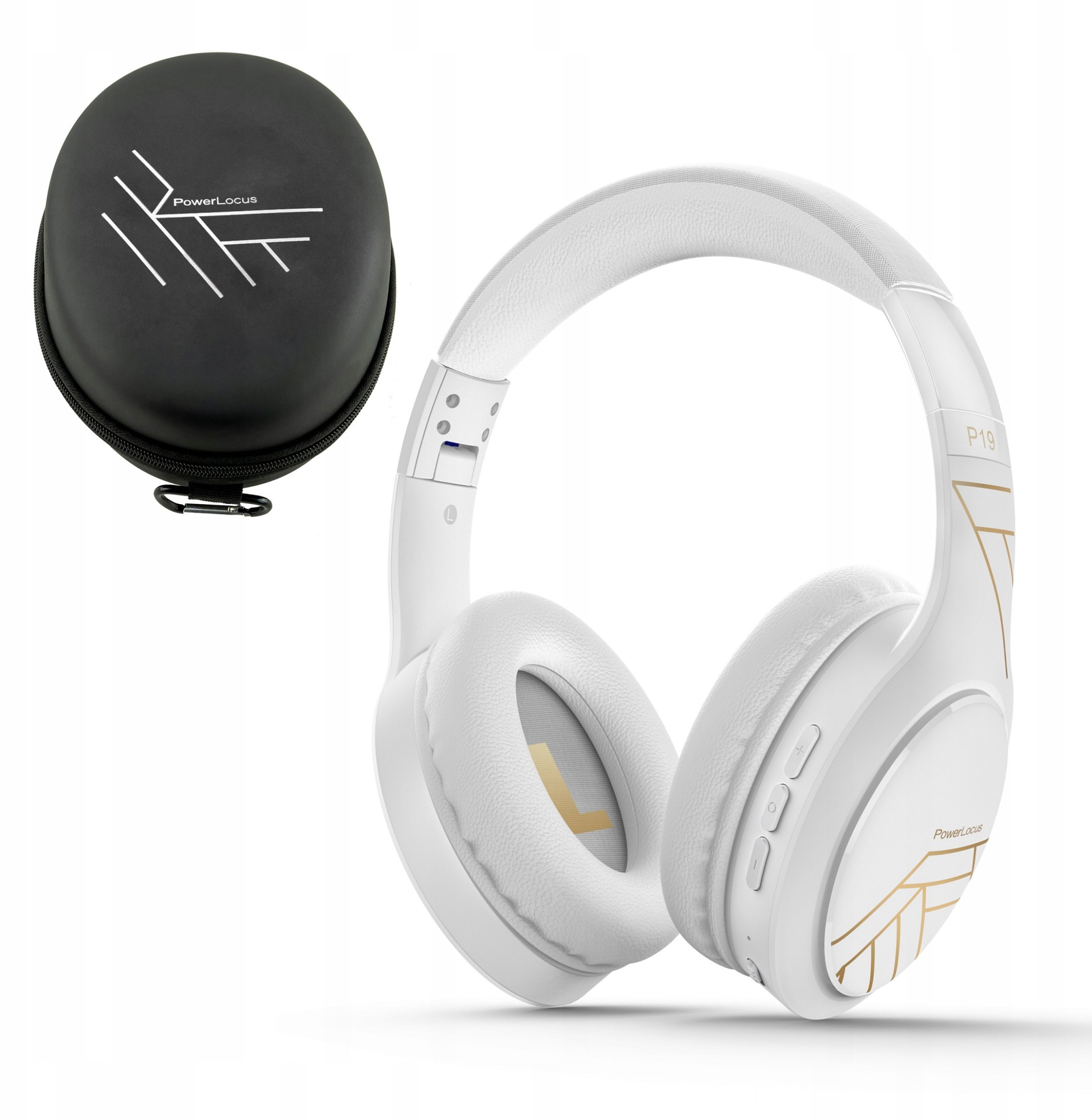 Słuchawki PowerLocus Słuchawki Bluetooth P19 4 tryby EQ 60 godzin składane z etui
