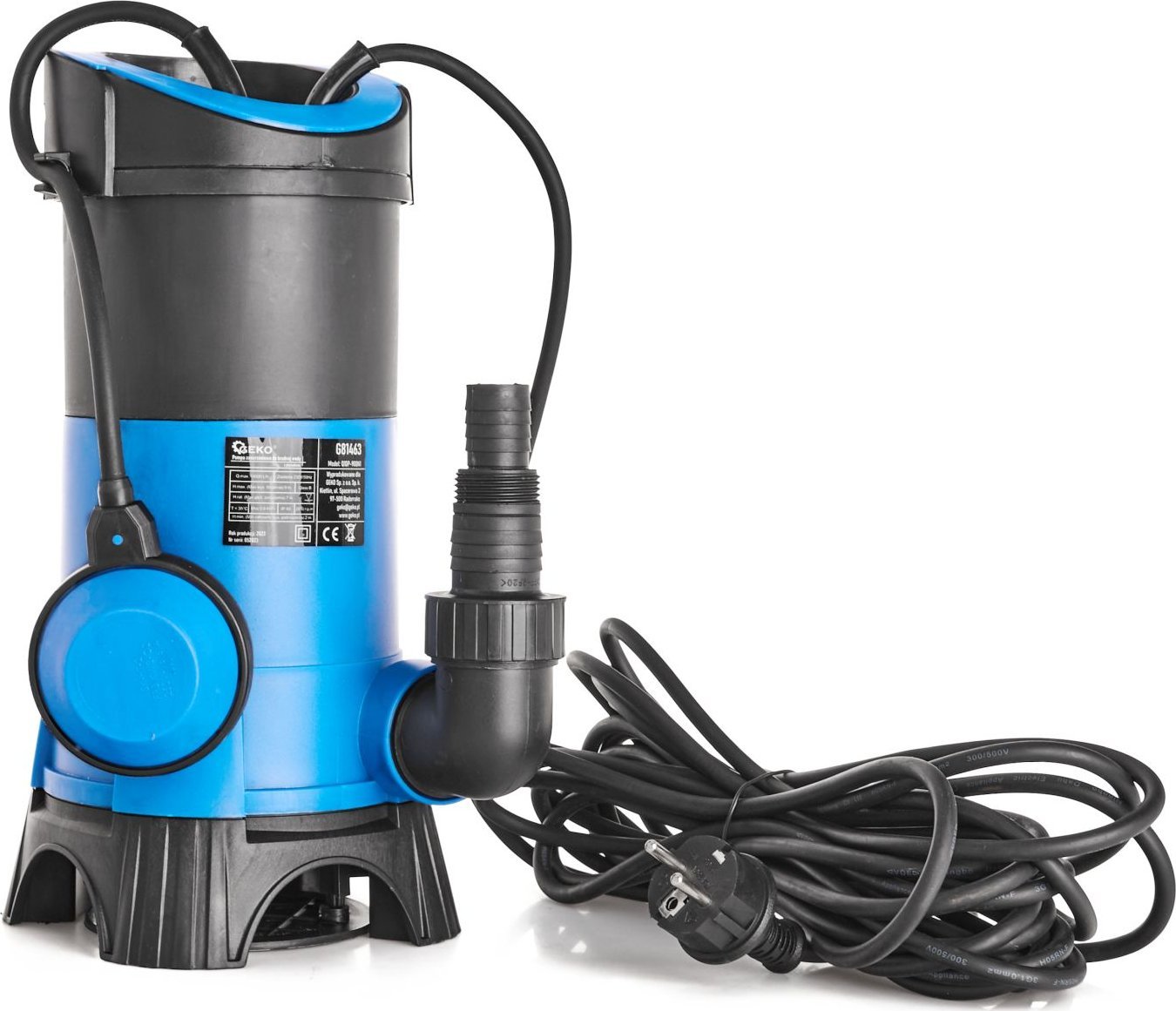 Geko Pompa zanurzeniowa z pływakiem do brudnej wody 900W (4)