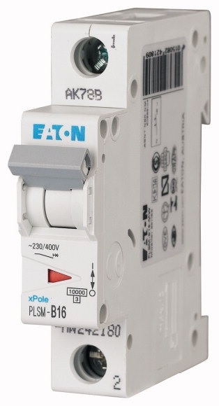 Eaton Wyłącznik nadprądowy PLSM-B16-MW 1P B 16A 10kA AC - 242180