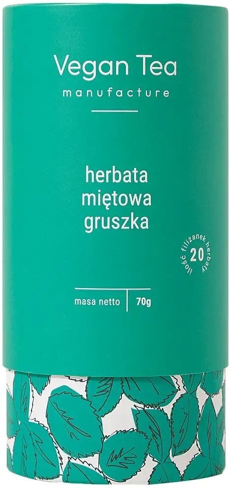 Vegan Tea Herbata ziołowo-owocowa Miętowa Gruszka 70g