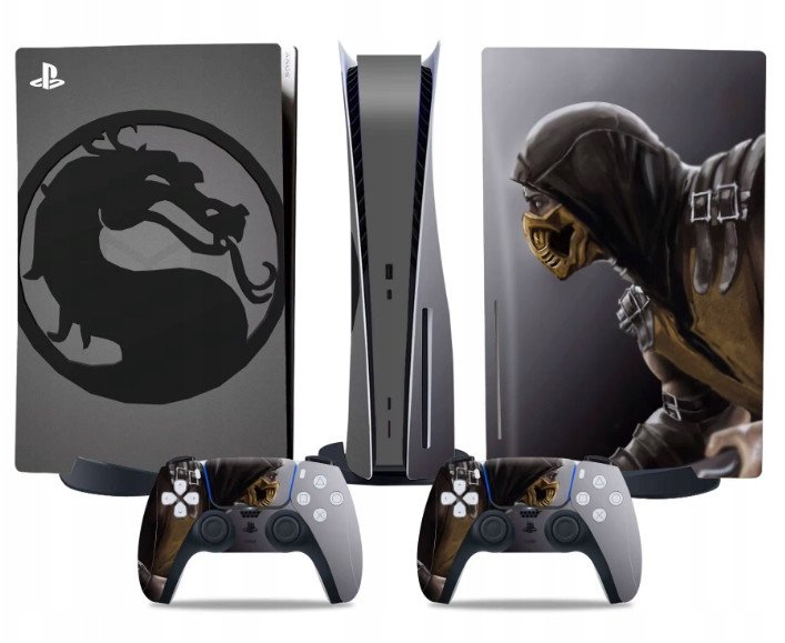 Naklejki Skórki na PlayStation 5 oraz Pady Motyw Mortal Kombat