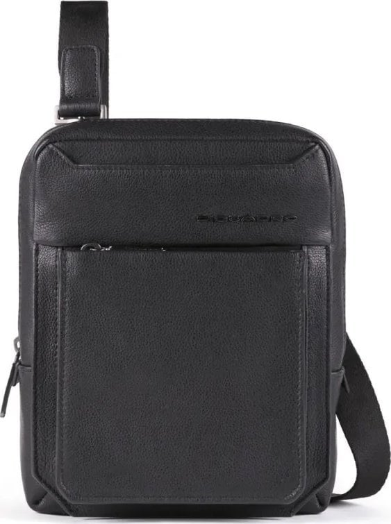 Piquadro Piquadro, Tallin, Leather, Crossbody Bag, Black, 23 X 18 X 5 cm, For Men For Men