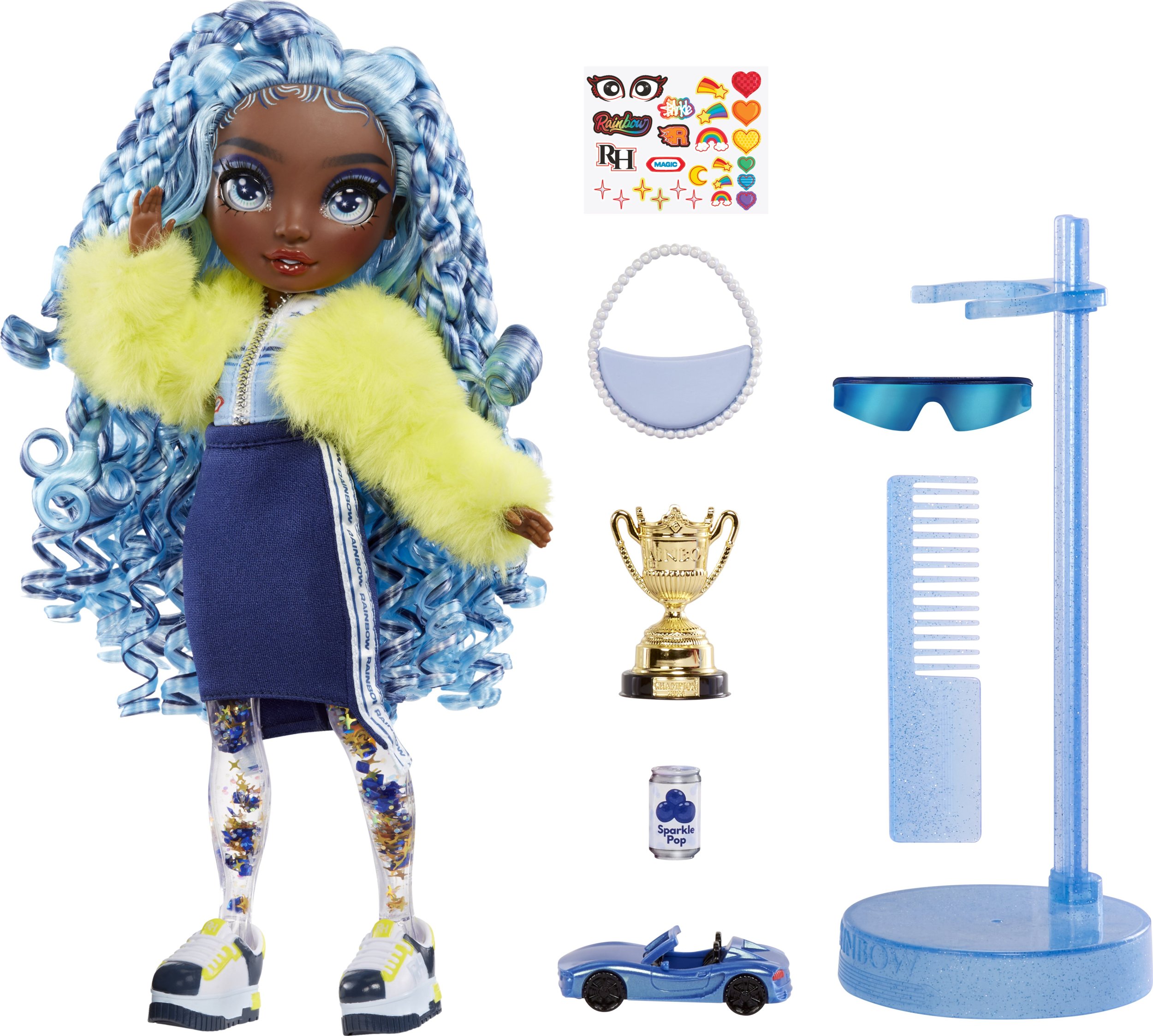 MGA Lalka Rainbow High Sparkle & Shine Fashion MARINA (Blue)