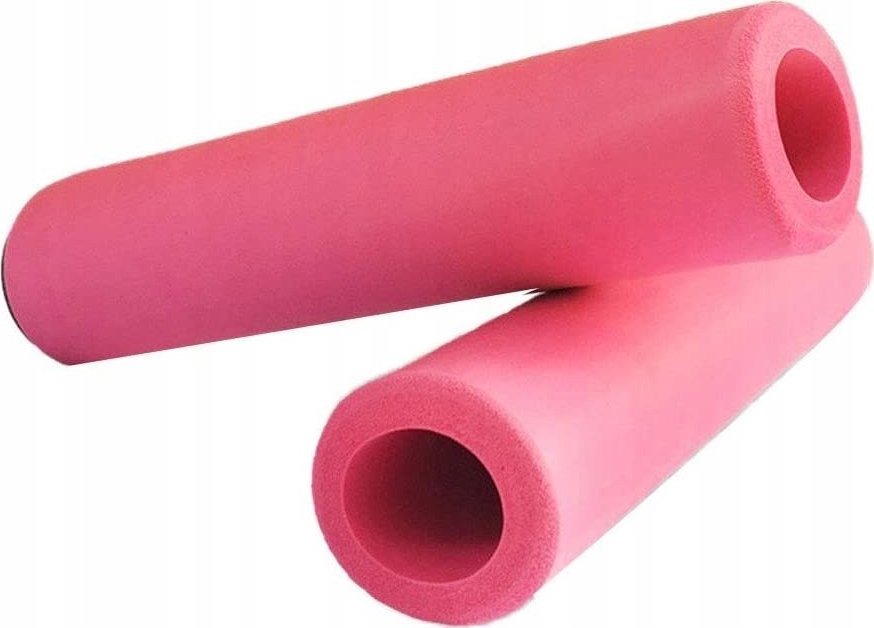 Korbi CHWYTY KIEROWNICY GRIPY ROWEROWE PIANKOWE RÓŻOWE