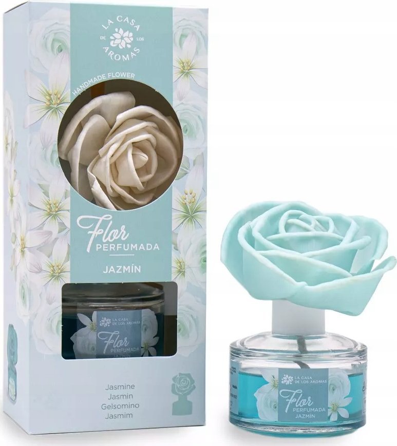Dyfuzor zapachowy LA CASA DE LOS AROMAS_Flor Perfumada dyfuzor zapachowy w formie kwiatu Jaśmin 65ml