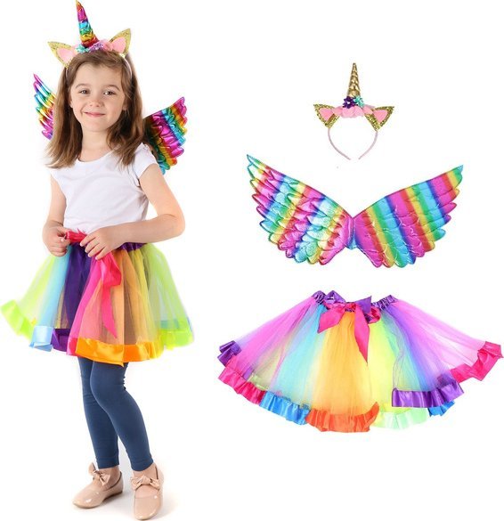 PRC STRÓJ JEDNOROŻEC UNICORN PONY SKRZYDŁA OPASKA S