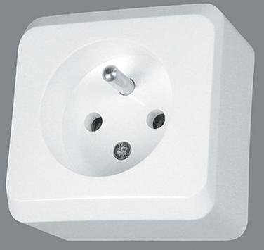 Schneider Electric Gniazdo 1-krotne z/u 16A IP20 białe GWN-130P - WDE001030