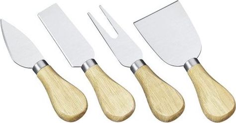 Cilio Zestaw Cilio Umbria 4 noży do sera z dębowymi uchwytami