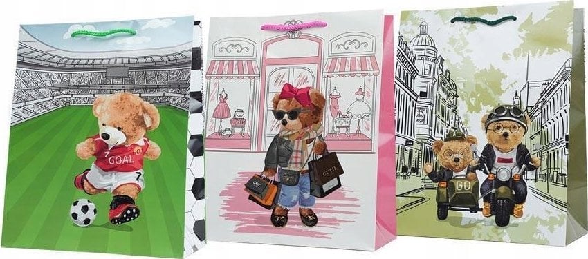 Dekoracja świąteczna MFP paper torebka na prezent T 5 mix 95 265x325x135 5252809