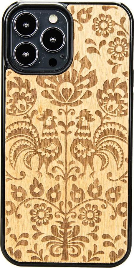 BeWood Drewniane Etui iPhone 13 Pro Max POLSKI FOLK ANIEGRE