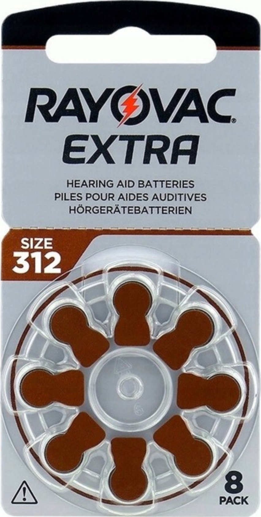 Rayovac Elementy do aparatów słuchowych Extra PR41 312, 8 vnt.