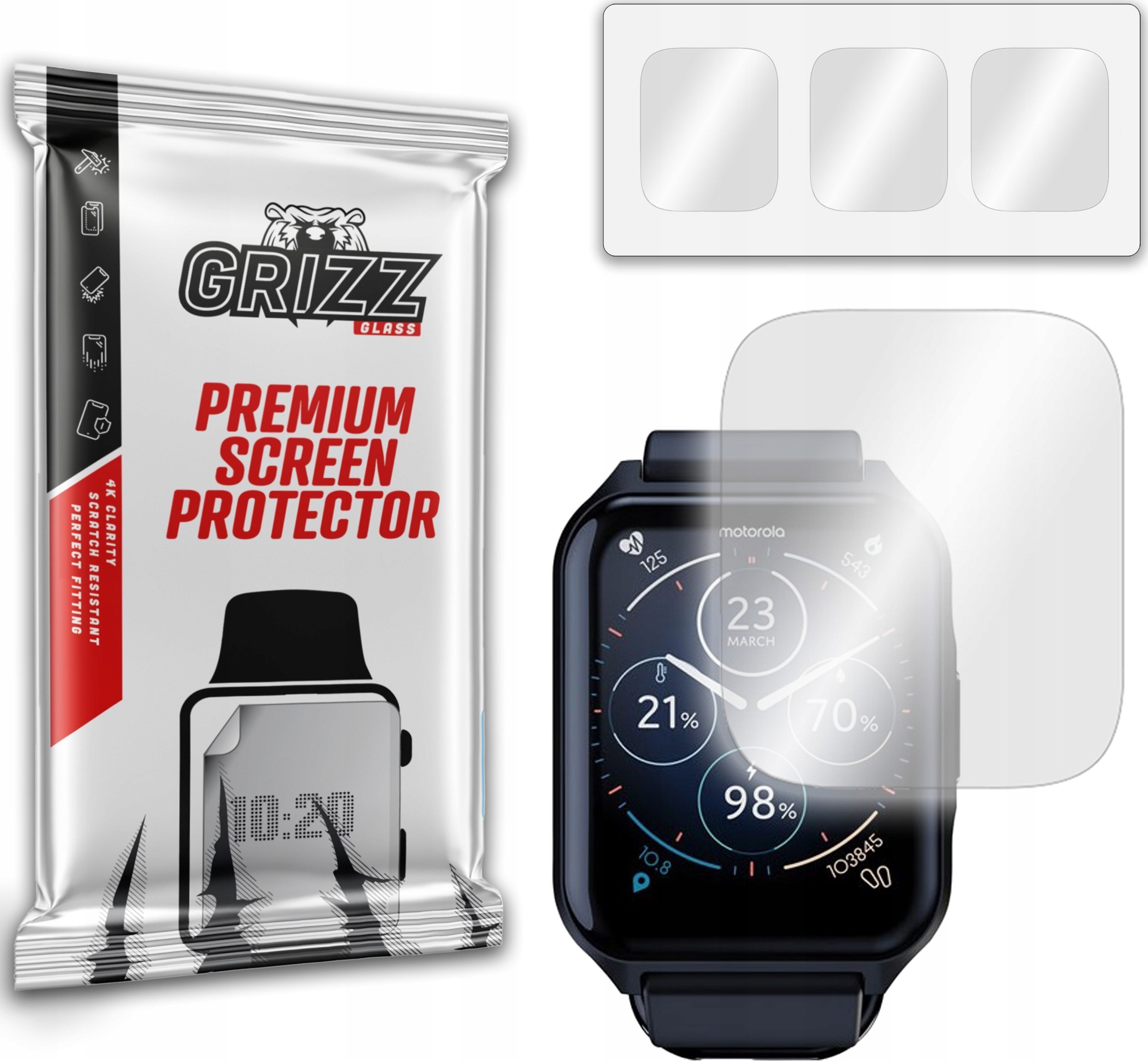 GrizzGlass Folia hydrożelowa GrizzGlass Hydrofilm Motorola Moto Watch 70