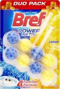 Bref Środek do czyszczenia WC „BREF Power Aktiv Lemon” 2x50g