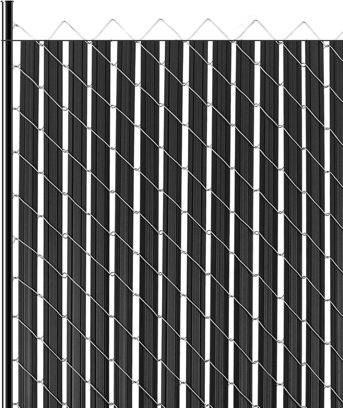 Listwy Ogrodzeniowe Pionowe Podwójne ze skrzydełkami do ogrodzeń 174 cm