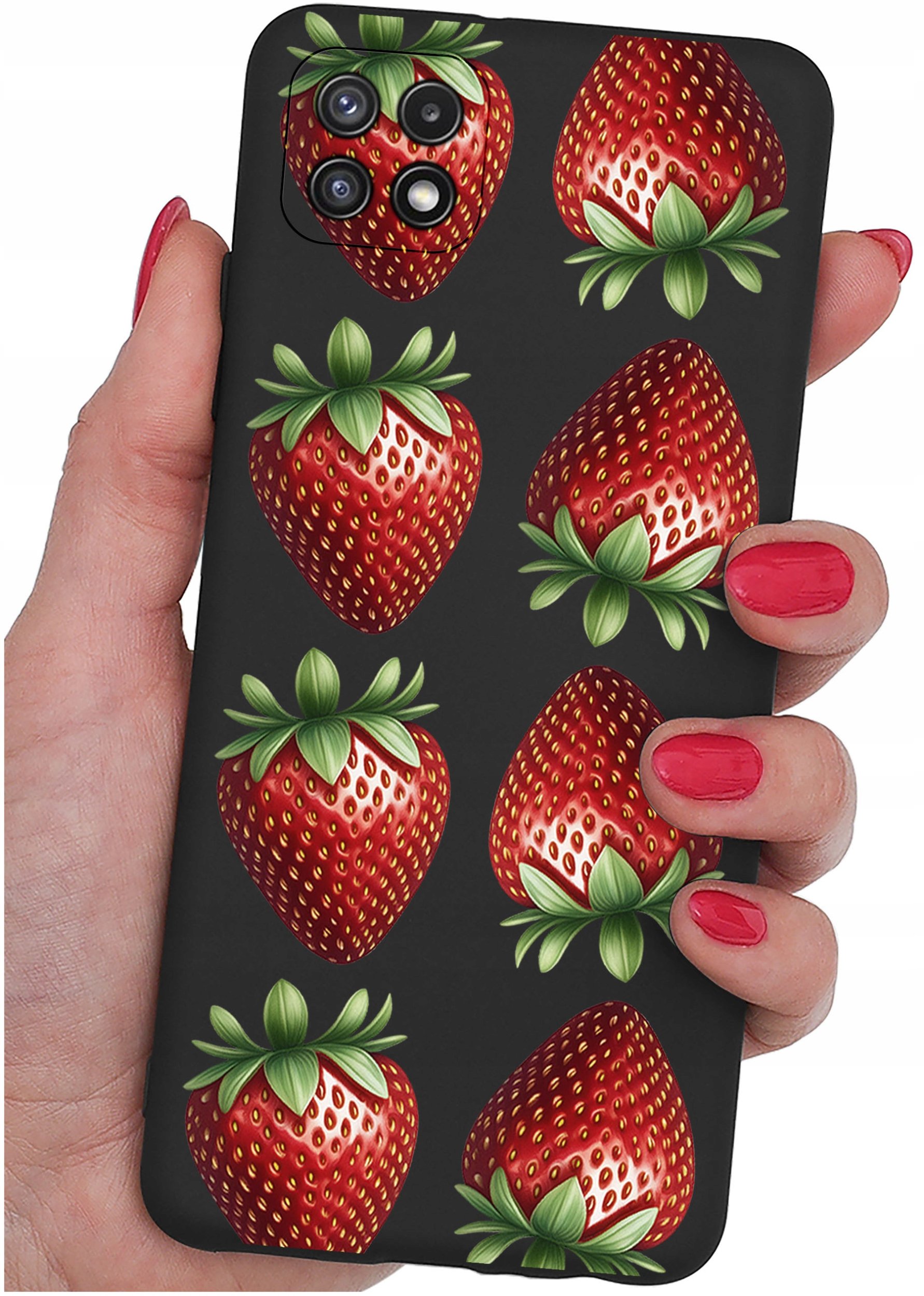 Etui do Samsung A22 5G WZORY |SILIKONOWE MATT CASE + SZKŁO 9H