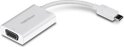 Adapter USB TRENDnet USB-C - VGA Biały (TUC-VGA2)